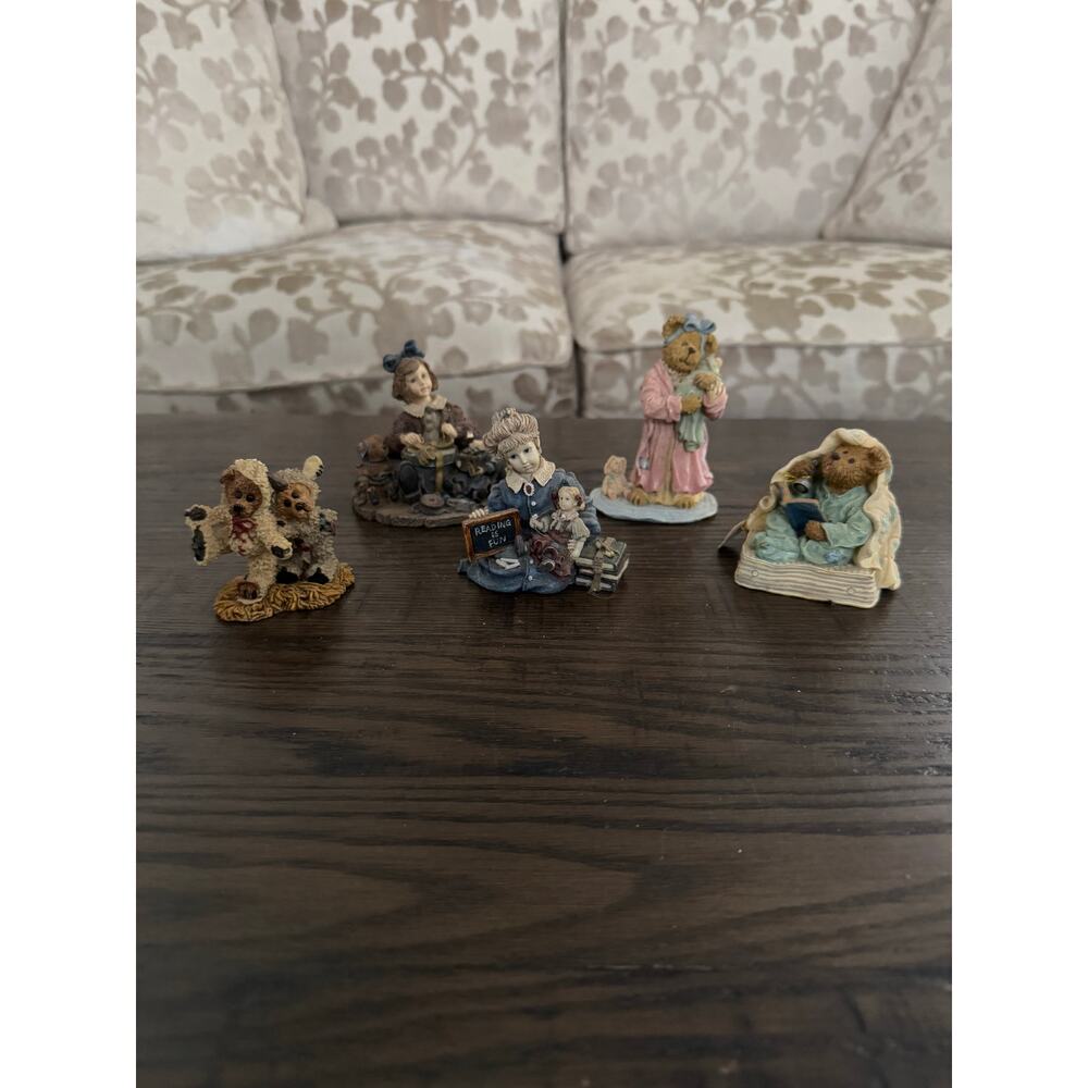 Boyds Bears Folkstone Collection – Lot of 5 (Bearstone, Yesterday’s)